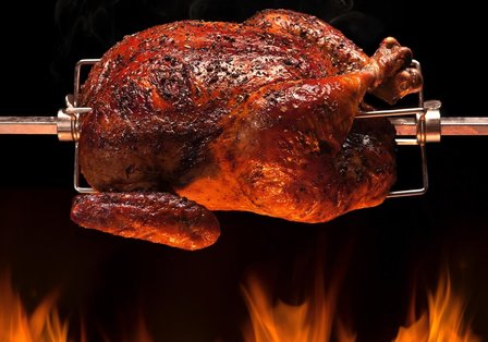 Kamado rotisserie &ndash; Spit on fire Large