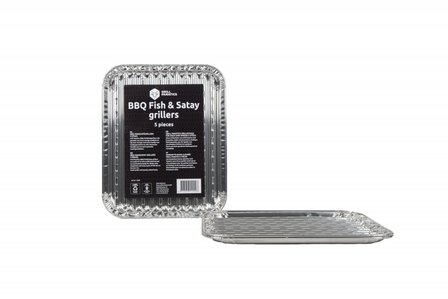 BarbecueXXL GF Aluminium Vis- en Sat&eacute;griller 5 st.
