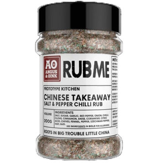 Angus &amp; Oink - (Rub Me) Chinese Takeaway Salt &amp; Pepper Chili Seasoning