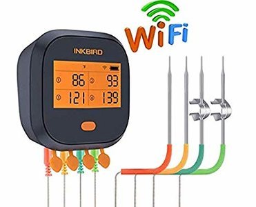 Inkbird IBBQ-4T WiFi thermometer met oplaadbare accu