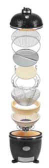 Monolith Classic Zwart BBQ GURU Pro Serie inbouw