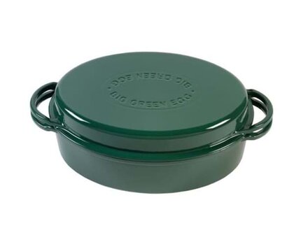 Big Green Egg Cast Iron Dutch Oven Oval 