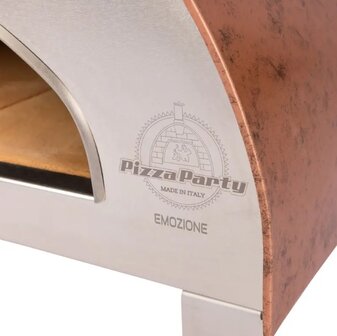Pizzaoven PizzaParty Emozione Copper met Saputo Biscotto Steen