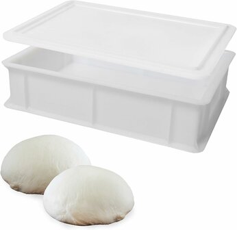 Combideal 3x Pizza deegkrat 40x30x10 cm inclusief 1 Deksel &ndash; Genus Dei