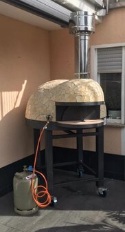 Forno Amicone Traditionele Handgemaakte Hybride Pizza oven (Hout en/of Gas) 