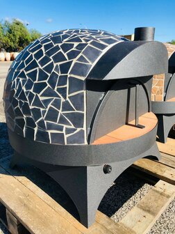 Pizzaoven Amichetto Handgemaakte Hybride Pizza oven Hout en/of Gas
