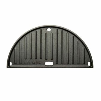 Keij Kamado Half Moon Cast Iron Griddle Compact