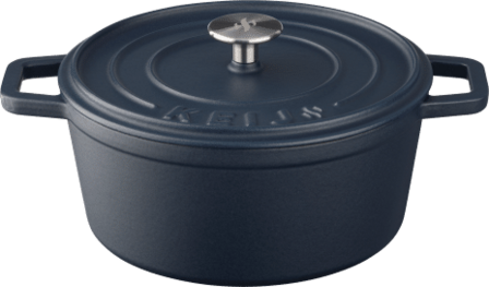 Keij Kamado Dutch Oven 3,5L Blauw ge&euml;mailleerd