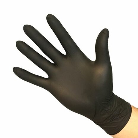 Emuleren De slaapkamer schoonmaken snel Nitril handschoenen zwart EXTRA STRONG maat M | BarbecueXXL