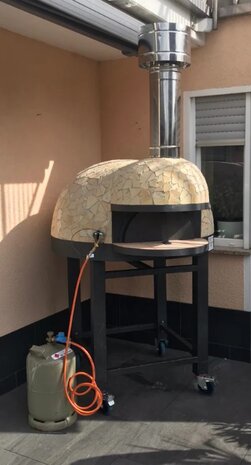 Forno Amicone Traditionele Handgemaakte Hybride Pizza oven (Hout en/of Gas) 