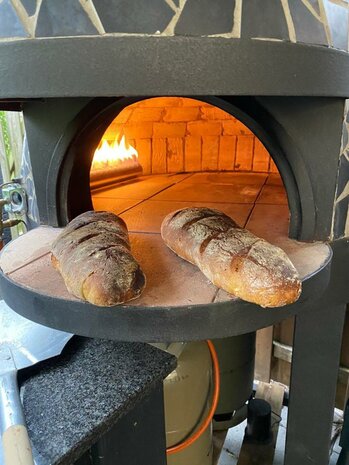Forno Amico Traditionele Handgemaakte Hybride Pizza oven (Hout en/of Gas) 