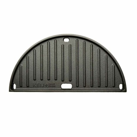 Keij Kamado Half Moon Cast Iron Griddle Compact
