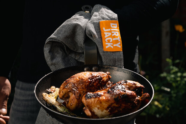 Dirty Jack Kookdoek - Dubbel Geweven & Hittebestendig (55x65 cm)