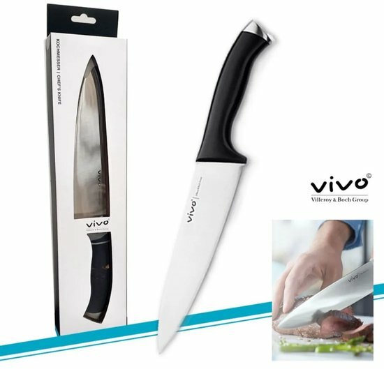 MESSENSET - VIVO Villeroy &amp; Boch Koksmes 20cm + Cleaver hakmes