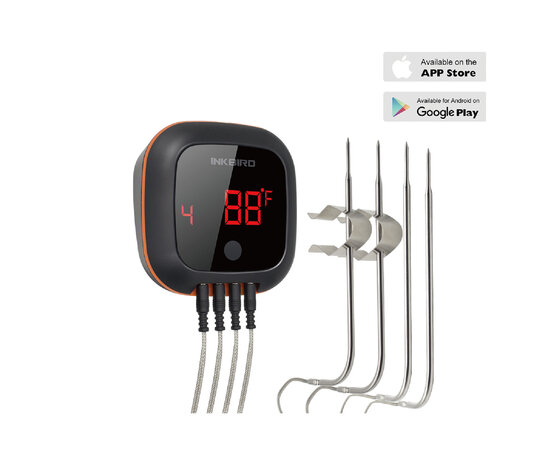 Inkbird IBT-4XS bluetooth thermometer met oplaadbare accu