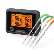 Inkbird IBBQ-4BW Bluetooth/WiFi thermometer met oplaadbare accu