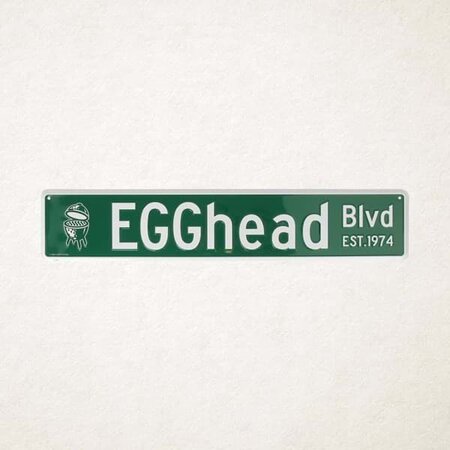 Big Green Egg Street Sign EggHead 