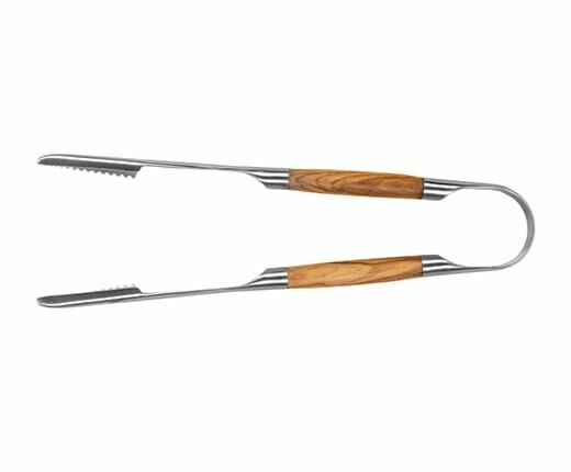 Forged Olive BBQ Tongs XL