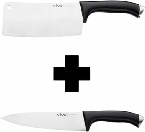 MESSENSET - VIVO Villeroy & Boch Koksmes 20cm + Cleaver hakmes
