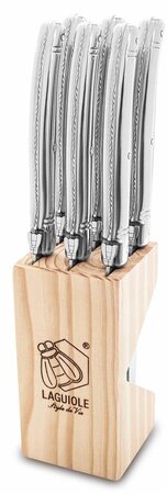 LAGUIOLE PREMIUM LINE STEAKMESSEN RVS 6 stuks